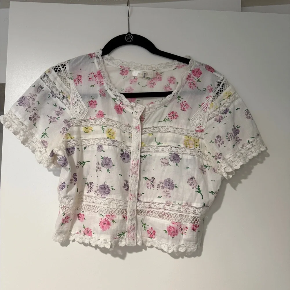 LoveShackFancy Farley Crop Top - Picture 2 of 3